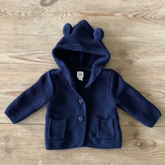 Gap Baby Cable Knit Cardigan Sweater EUC - Picture 1 of 3